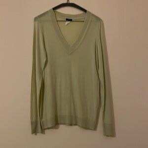 J Crew V neck long sleeved spring sweater.